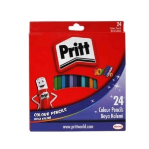 Pritt 24 Renk Kuru Boya Kalemi Karton Kutu